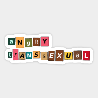 Angry Transsexual Sticker